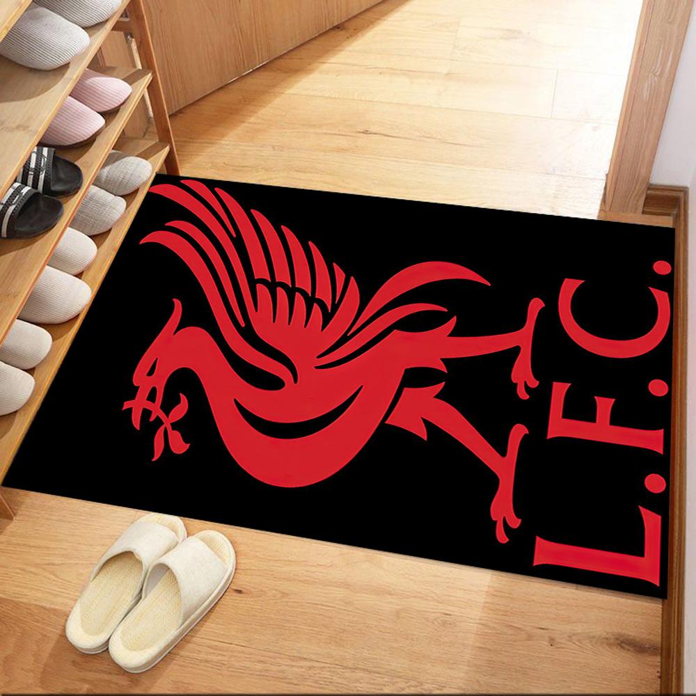 Liverpool Football Club Floor Rug Office Rug Design For Decorate Room Hallway Game Room Foyer Antislip Rug Decorate Offices