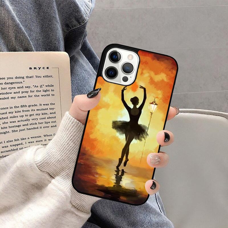 Чехол для телефона Балерина Танцовщица для iPhone 17 Air 16 15 14 plus 11 12 13 Pro Max coque Чехол