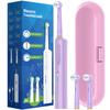 Intelligent Rotating Electric Toothbrush, Rechargeable Rotary Toothbrush Compatible with Oral B Replacement Electric Brush Heads