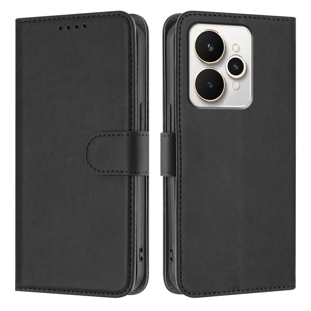For Realme 15 Pro 5G/Realme 15 5G Leather Case Solid Color Phone Cover with Wallet