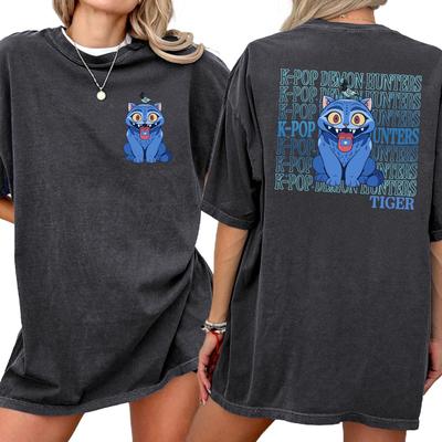 K-pop Футболка Охотники на демонов Футболка Huntrix Girl Футболка K-pop Идол Группы Футболка Мира Руми Футболка Джои Охотник на демонов Наемник Подарок для фаната Huntrix