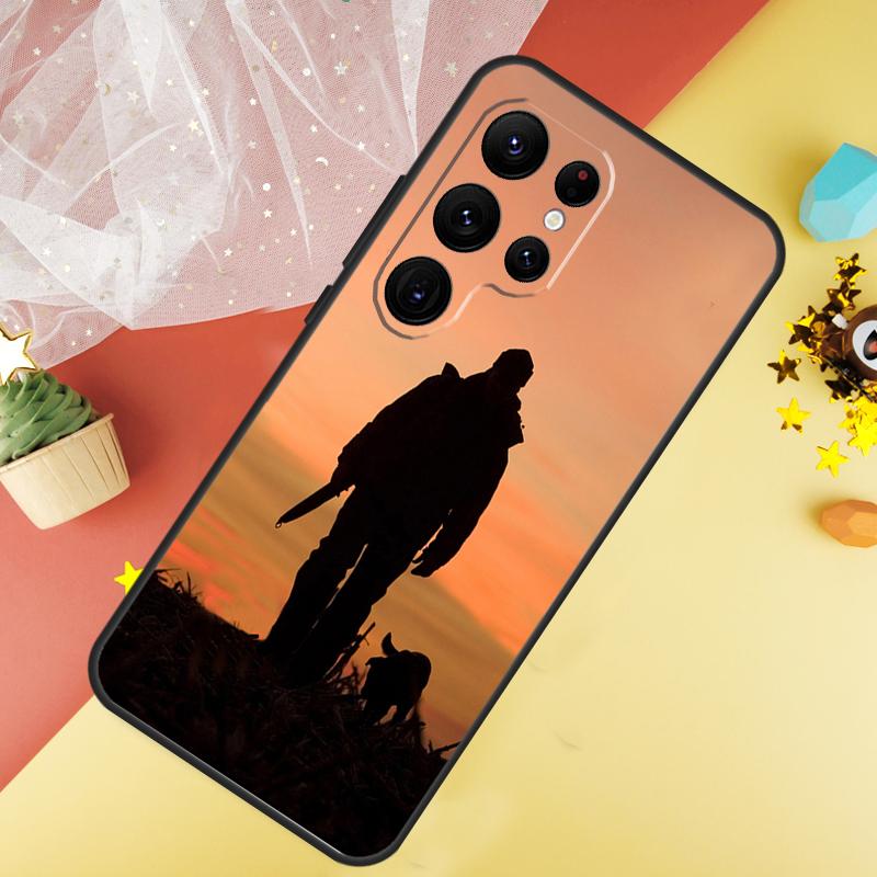 Bird Duck Hunting Sunset Phone Case For Samsung Galaxy S25 S26 Ultra S21 S20 S22 S23 Ultra S10 Plus S24 FE Cover Coque
