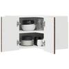 Dishwasher Front Panel Kalmar Brown Oak Look 57 x 57 x 40 cm