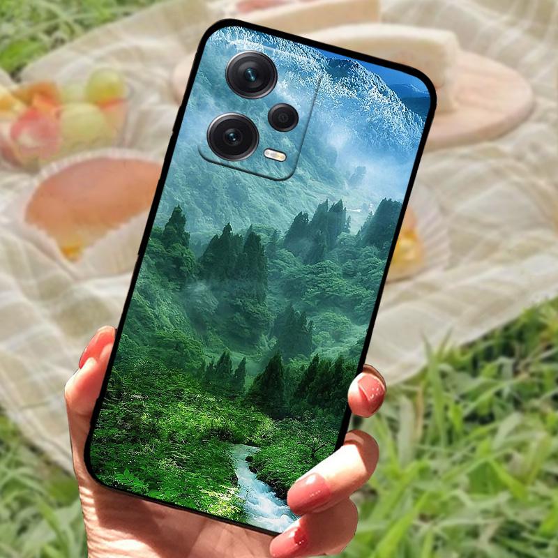 Чехол для Xiaomi Redmi Note 12 Pro 5G, Мягкий силикон, Ударопрочный ТПУ, Funda для Redmi Note 12 Pro 5G NFC, Защитный Capa