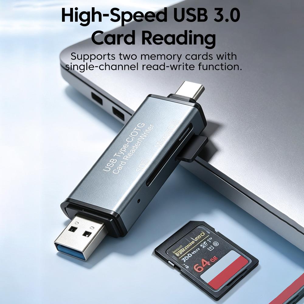 4-в-1 USB 3.0 Картридер Высокоскоростная передача USB Type C на SD TF Картридер Адаптер Многофункциональный Кардридер для Карты Памяти Телефона 3