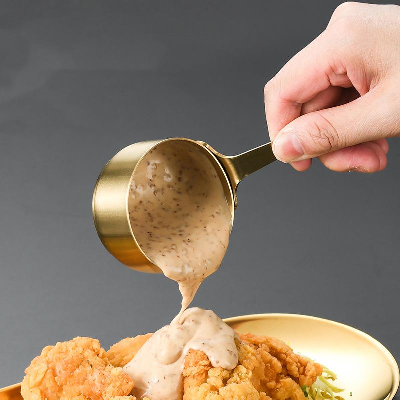 1PC Mini Stainless Steel Sauce Pan 60ml/80ml/125ml Small Saucepan Pot Gravy