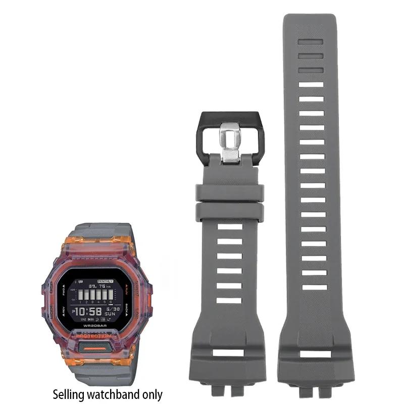 Качественный смоляной ремешок для часов серии Casio G-SHOCK 3506 GBD-200-200SM-200RD-4 Специальный силиконовый ремешок Мужской спортивный браслет