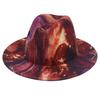 2022 Fedora Hat Print Color Hat Felt Hat Jazz Hat