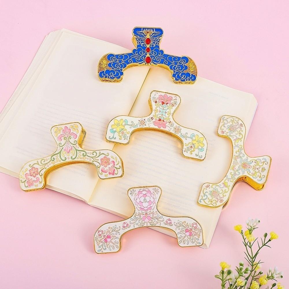 Reading Tool Enamel Book Clip Zinc Zinc Zinc Alloy Reading Aid Fixed Book Holder  Students