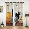 Хэллоуин ужас тыква летучая мышь шторы для спальни гостиная шторы кухня детская комната занавеска современный домашний декор