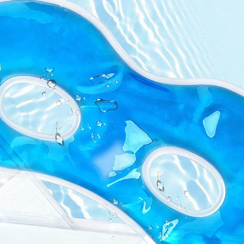 1 шт. Охлаждающий уход за глазами Уход за кожей Усталость Холодная красота Ледяной гель Маска для глаз Многоразовая Снимает отек лица