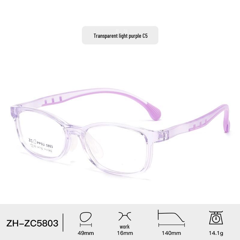 Comfortable Soft Silicone Nose Pads PPSU Eyeglass Frames for Kids, Men, Women – Myopia-Compatible