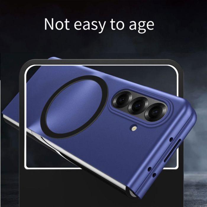 Coque pour Samsung Galaxy Z Fold 8 Ultra, avec Anneau Magnétique - Bleu Marine - 2 Verres Trempés