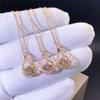 Роскошный стиль мини-кристалл камень кулон ожерелье с золотым цветом ювелирные изделия для женщин великолепные повседневные аксессуары для сочетания