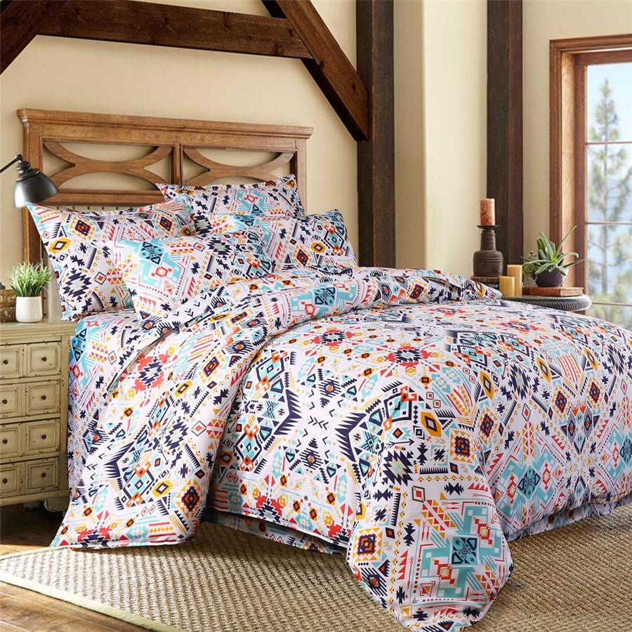 Bohemian Mossaic Ethnic Vintage Bed Linen Set King Queen Full Twin Size Duvet/Doona Cover Set