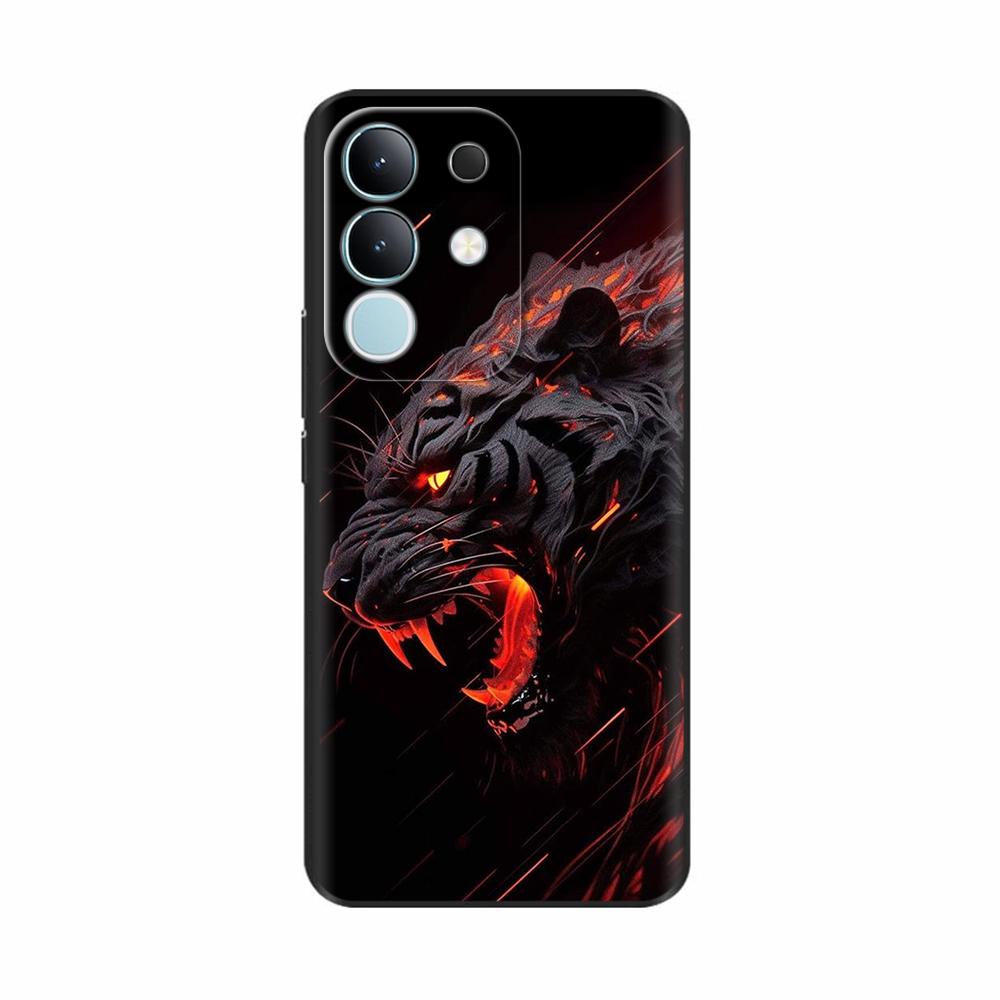 Для Vivo Y29 4G Чехол Милый Панда Мягкий Жидкий Силиконовый Чехол для Телефона Для Vivo Y29 4G Чехлы Y 29 Защитный Мультяшный Чехол на Заднюю Панель