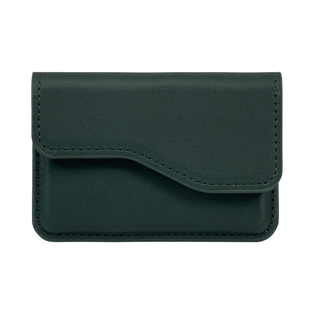 Задний карман для телефона из ПУ-кожи с магнитом для карт, кошелек для наличных, держатель для карт, простой откидной чехол для карт, мужской/женский