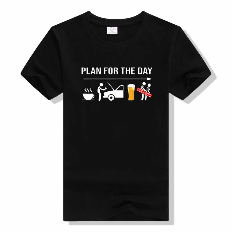 Mechanics Funny Coffee Wrench Beer Adult Humor T-Shirt Birthday Top T-shirts fashion casual short sleeved tops t shirt