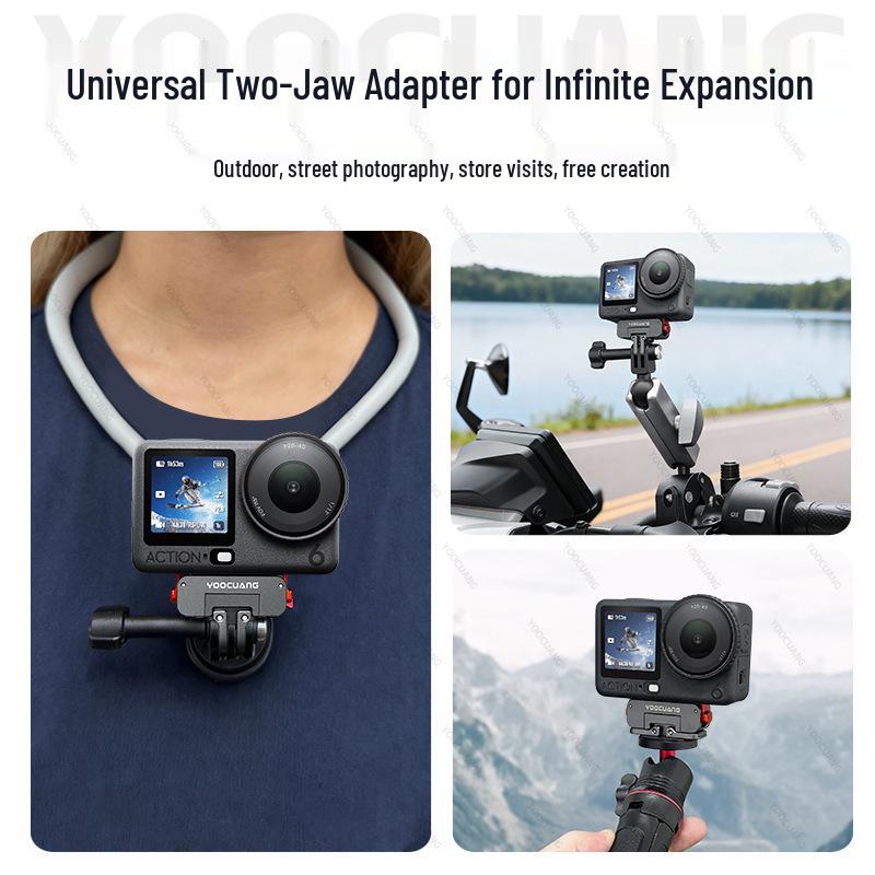 Магнитное быстросъемное крепление DJI Action 6 Nano 5 Pro - Ударопрочный алюминиевый сплав, аксессуар для спортивной камеры
