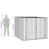 Garden Shed Gray 195 x 198 x 159 cm Galvanized Steel