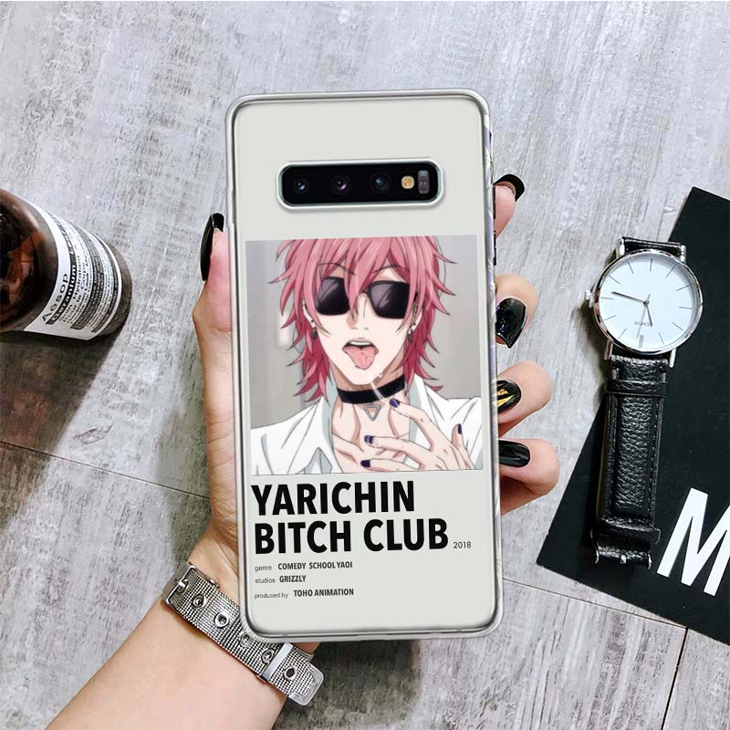 Чехол для телефона Anime Yarichin Bitch Club для Samsung Galaxy S20 FE S10 Plus S21 S22 Ultra S10E S9 S8 S7 Edge J4 + чехол Fundas Coque