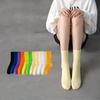 Женская осенняя мода Новые красочные носки-гольфы конфетных цветов