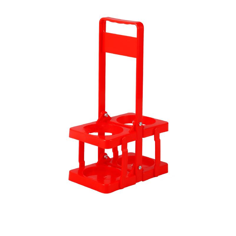 1шт складная винная стойка для напитков пластиковая настольная складная корзина для рук портативный держатель для пива пластиковая рамка на две бутылки