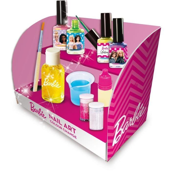 Лак для ногтей Barbie nail art color меняющий цвет - Lisciani