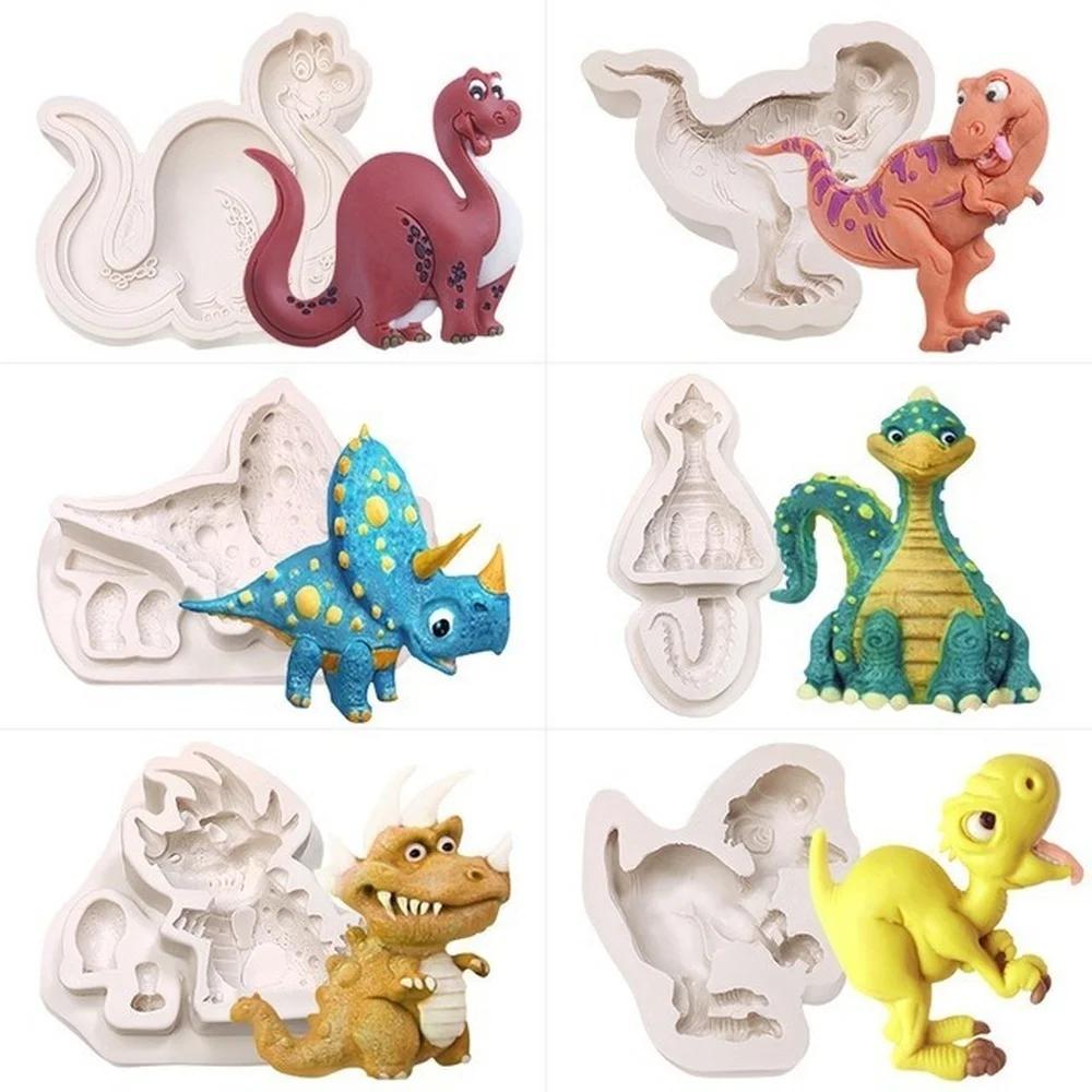 Мультяшная силиконовая форма для помадки с изображением животных из мультфильмов, шоколадная вставка, форма для украшения торта, креативная форма для выпечки своими руками