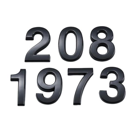 3D House Number Self-Adhesive Simple Installation 0-9 Modern Street Door Home Address Number Mailbox Sign