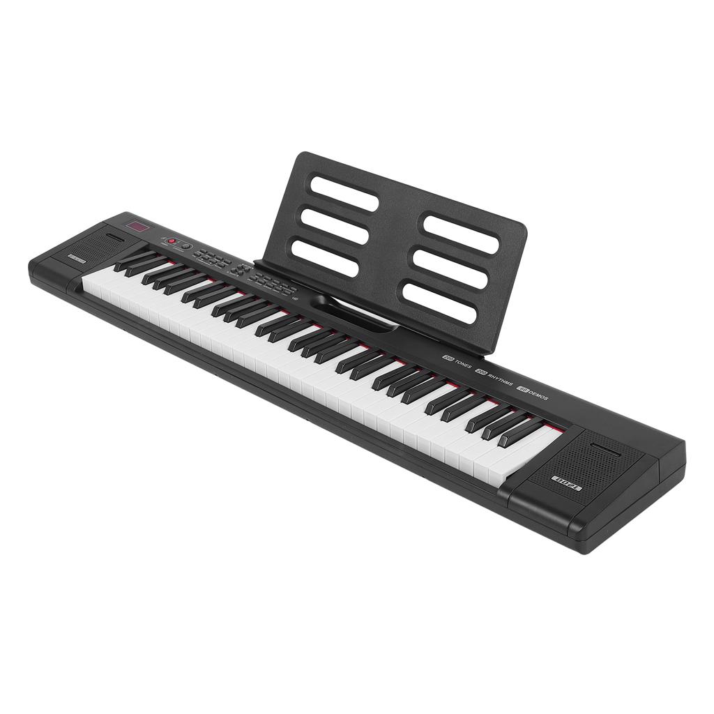 Цифровая клавиатура пианино 61 клавиша Богатые тембры и ритмы Портативное освещение Электронная клавиатура пианино