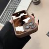 Креативный коричневый чехол для телефона с узором в виде коровьих пятен, подходит для iPhone 17 16 15 14 13 12 11 Pro/Max/Plus, противоударная задняя крышка