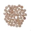Set of 50 1cm Wooden Half Split Balls Gift Carving