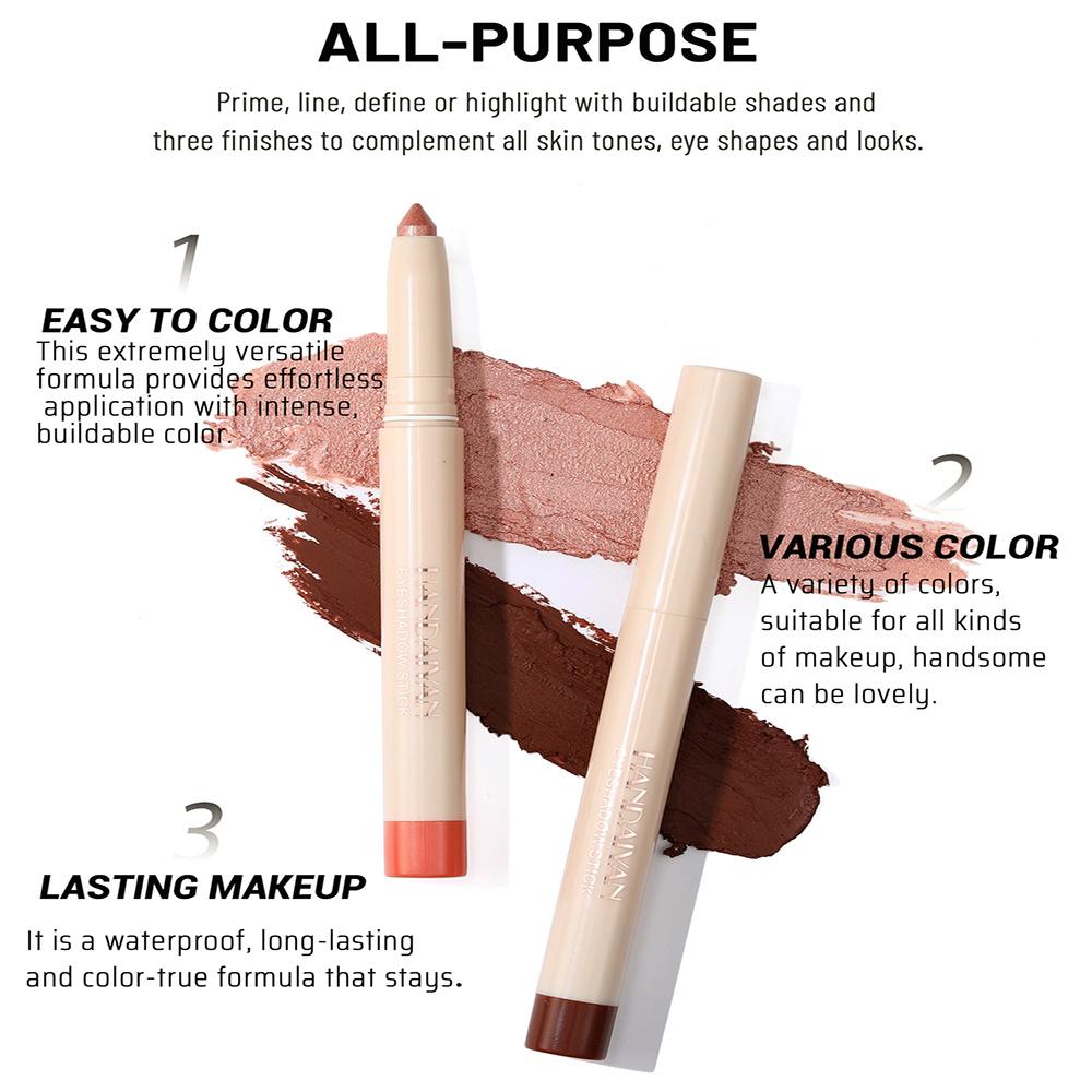 Подводка для глаз Гелевая ручка «Лежащий шелкопряд Русалка» Ручка для теней для век Рождественская ручка для подводки для глаз двойного назначения