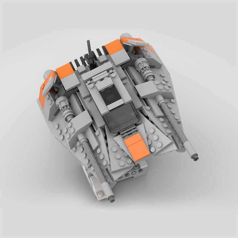 Buildmoc Космические Войны T-47 Снежный Аэроспидер Истребители MOC Набор Строительные Блоки Комплекты Игрушки для Детей Детские Подарки Игрушка 453 Детали