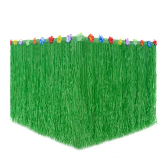 Юбка для стола, украшения для вечеринки в стиле Луау, принадлежности для тропической гавайской вечеринки, сувениры на цветочную летнюю пляжную тематику