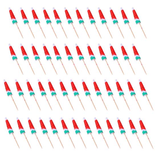 50 шт. Коктейльные зонтики Коктейльные палочки Красочные зонтики для фруктовых напитков Мини-зонтик Зубочистки Гавайские принадлежности для вечеринок