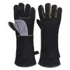 Extreme Fire and Heat Resistant Gloves, Leather with Kevlar Stitching, Perfect for Fireplace, Stove, Oven, Grill, Welding