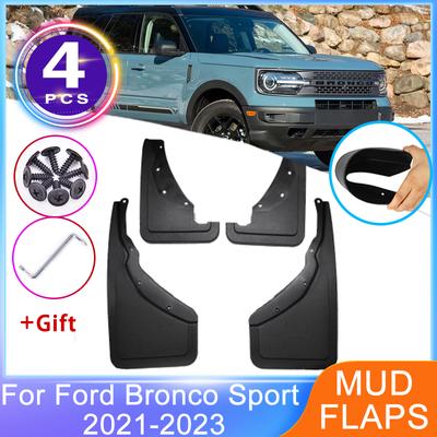 4 шт. для Ford Bronco Sport CX430 2022 2023, передние и задние брызговики, брызговики на крыло, обновленные брызговики автомобиля
