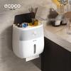 ecoco Настенный держатель для туалетной бумаги с полкой