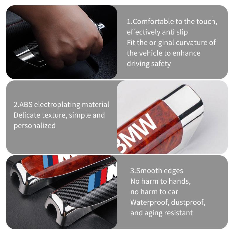 GTJK9 Car Hand Brake Sleeve Handle Cover Anti-slip Decoration Protector Case For BMW M F10 F20 F30 F40 F15 F25 F26 F31 F49 E62 E83 E84