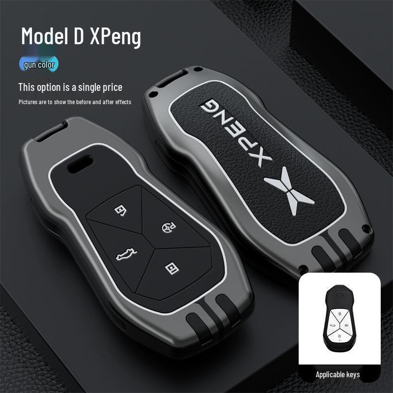 Premium Key Cover & Chain for Xiaopeng Models: P7, P7i, P5, G3, G3i, G6, G9 - Men's & Women's Edition