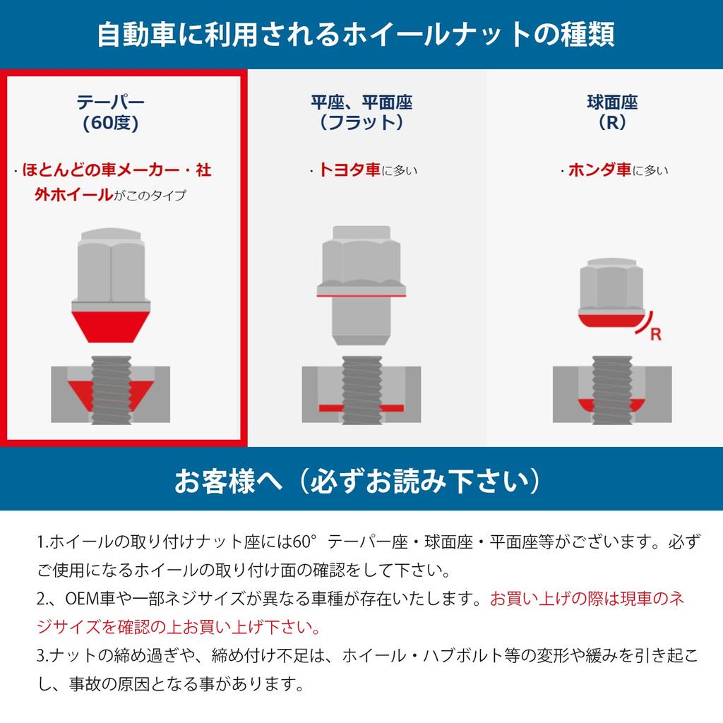 JiiiinMiiiin стальная гоночная гайка M12xP1.5, колесная гайка, гайка для покрышки, высота 48 мм, длинная проникающая гайка M12P1.5, конус с гнездом 60° [набор из 20 шт.]