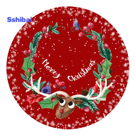 Юбка «Рождественская елка», яркий цвет, простая установка, снежинка, принт лося, круглый большой коврик для рождественской елки, декор