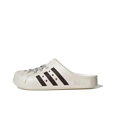 Adilette Клоги Тапочки JH9849 Унисекс Белый Черный