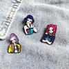 1/4Pcs Kpop Demon Hunter Character Enamel Brooch Cartoon Anime Lapel Pins Backpack Clothing Accessories  Jewelry Gift