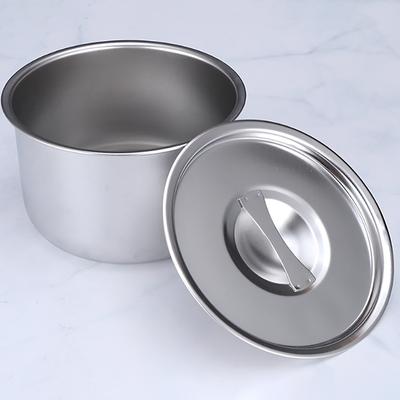 Миска для риса из нержавеющей стали с крышкой, миска для супа, миска для приготовленного на пару риса, не допускающая ожогов, для детей, маленькая миска, корейская кухня, кухонные принадлежности