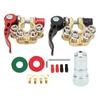 2pcs 4 Way Battery Terminal Positive Negative Brass Good Electrical Conductivity for SAE JIS Type A