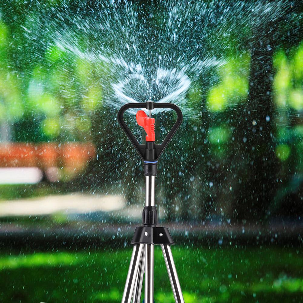360 Degrees Adjustable Tripod Water Sprinkler Garden Lawn Irrigation Tool