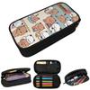 Bubu Dudu Panda Bears Cartoon Pencil Case for Kids School Pen Box Pencil Bag Stationery Supplies Pen Holder Bag
